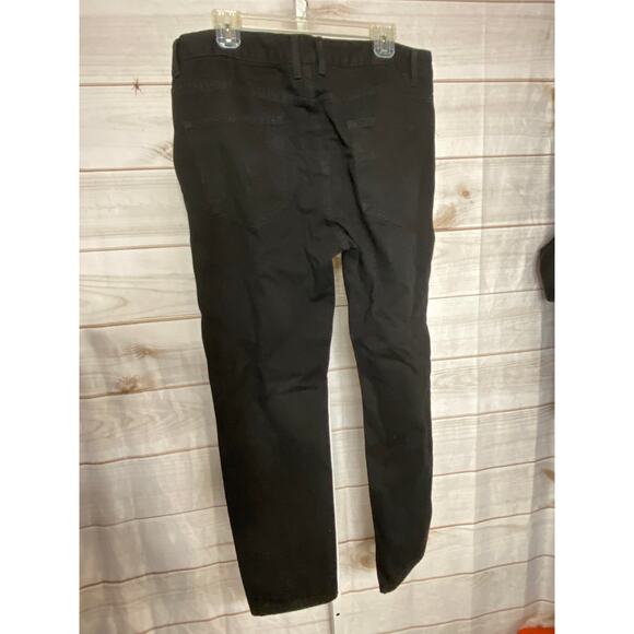 Unbranded mens Size 38 Black Distressed Patches Ankle Length Jeans - Picture 5 of 6